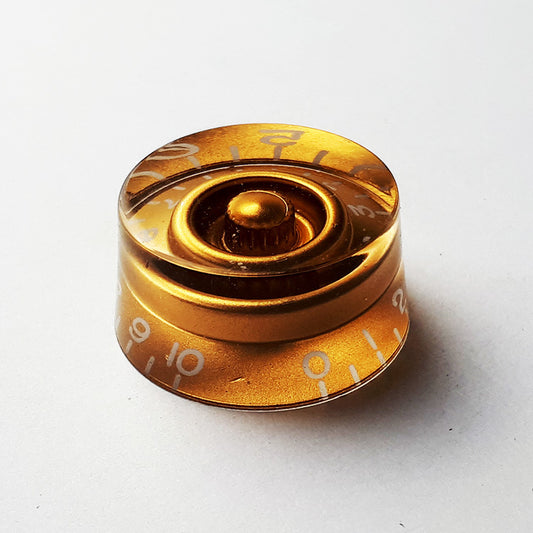 GT Acrylic Speed Knobs Gold, Numbered 0-10 (Pack of 2)