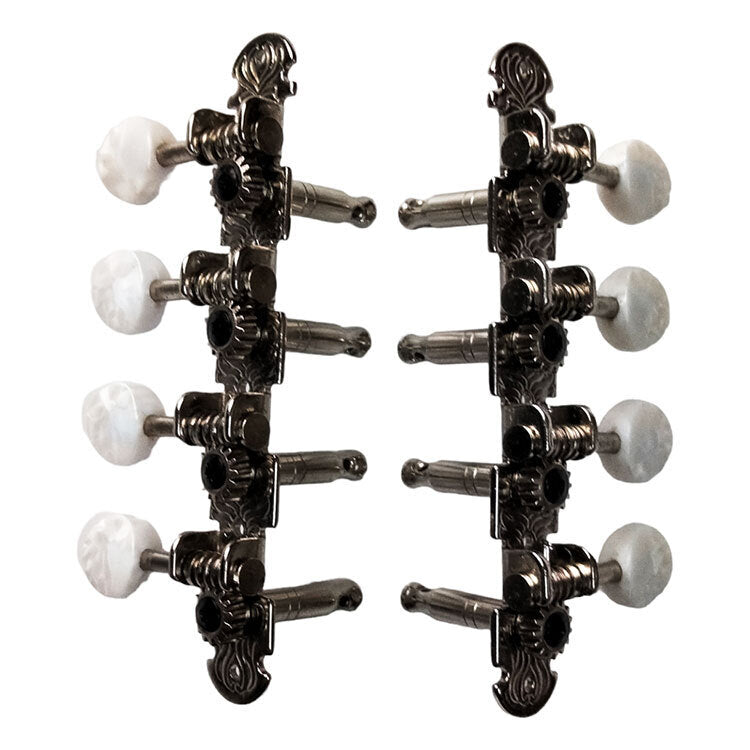 GT Mandolin Tuning Machines Nickel Finish 8-String with White Pearl Buttons