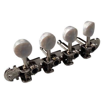 GT Mandolin Tuning Machines Nickel Finish 8-String with White Pearl Buttons — view 3