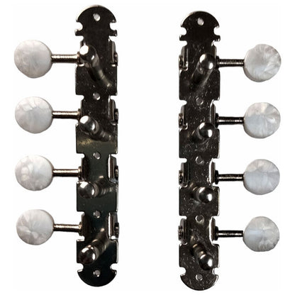 GT Mandolin Tuning Machines Nickel Finish 8-String with White Pearl Buttons — view 4