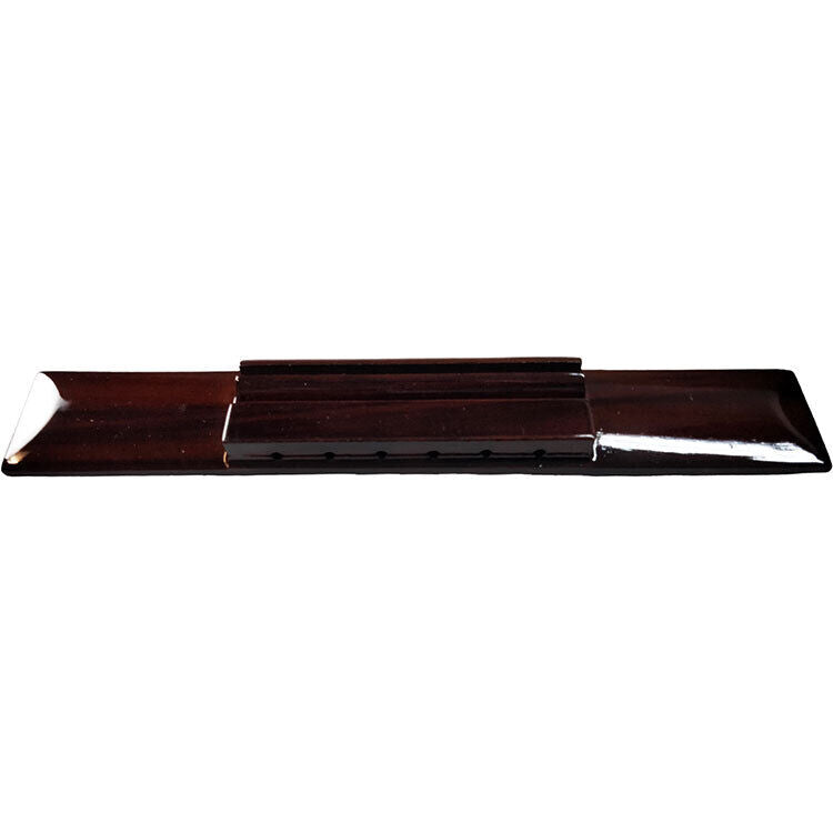 GT Rosewood Bridge for Classical Nylon String Guitar, Drilled for Strings, Gloss Lacquer Finish, Made in Korea — view 4