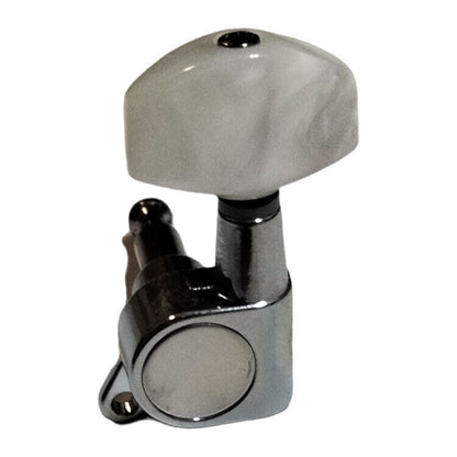 GT Acoustic Guitar Chrome Sealed Tuning Machines with White Pearl Buttons (3+3) — view 3