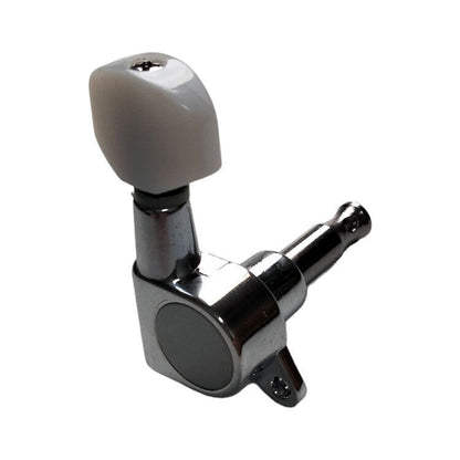 GT Electric Guitar 6-Inline Sealed Tuning Machines with Chrome Finish and White Pearl Buttons — view 5