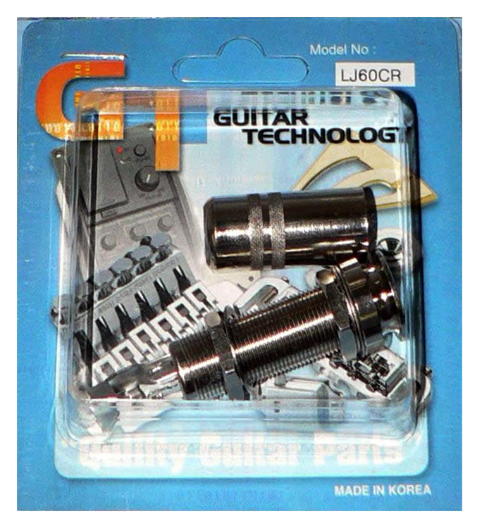 GT Endpin Barrel Jack Socket 4-Pins Chrome Cover (Pk-1)