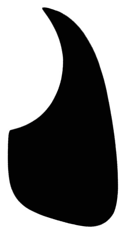GT Acoustic Guitar Pickguard Black with Adhesive Backing