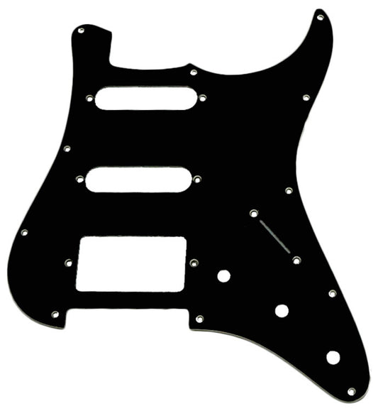 GT 3-Ply ST-Style Electric Guitar Pickguard Black for 2SC/1HB Models (Pk-1)