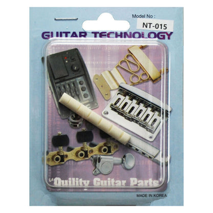 GT Acoustic Guitar Bone Nut White 43mm x 6mm — view 2