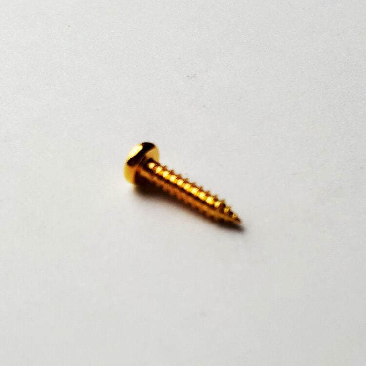 GT Wood Screws Round Head Gold Finish 1.75mm x 10mm Pack of 50 — view 3