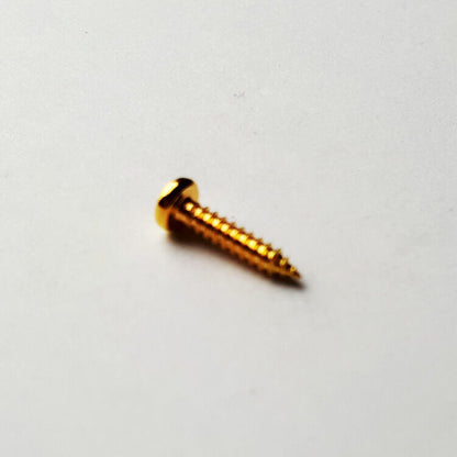 GT Wood Screws Round Head Gold Finish 1.75mm x 10mm Pack of 50 — view 3
