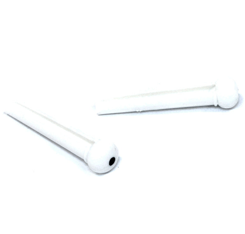 GT Acoustic Guitar Bridge Pins White ABS with Black Dot (Pack of 24)