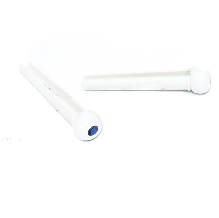 GT Acoustic Guitar Bridge Pins White Finish Pearl Dot Pack of 24