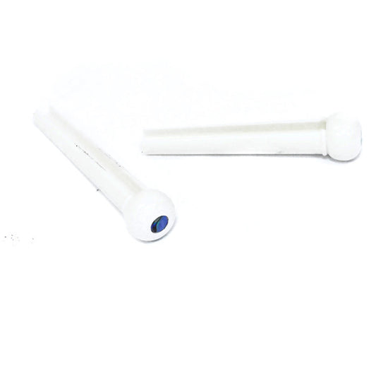 GT Acoustic Guitar Bridge Pins White Finish Pearl Dot Pack of 24