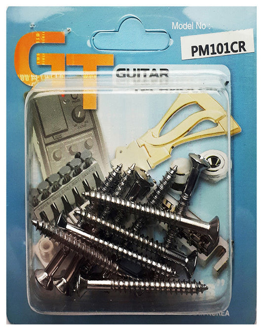 GT Wood Screws Oval Head Chrome Finish 4.1mm x 40mm Pack of 10