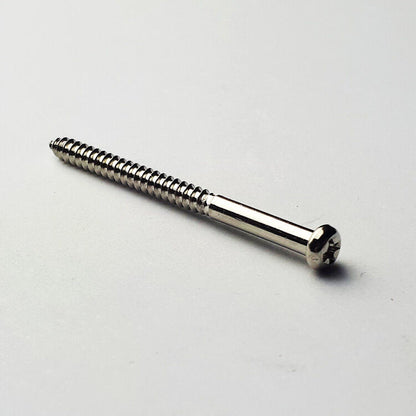 GT Round Head Wood Screws Chrome Finish 2.45mm x 34.9mm Pack of 10 — view 4