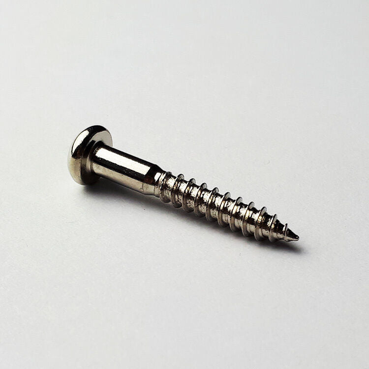 GT Wood Screws Round Head Nickel Finish 3.4mm x 24.6mm Pack of 10 — view 2