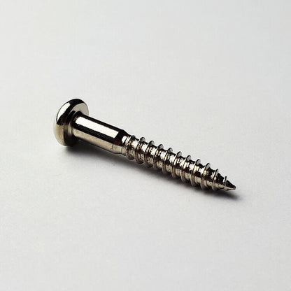 GT Wood Screws Round Head Nickel Finish 3.4mm x 24.6mm Pack of 10 — view 2