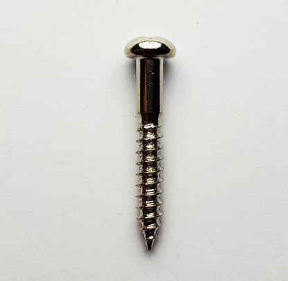 GT Wood Screws Round Head Nickel Finish 3.4mm x 24.6mm Pack of 10 — view 3