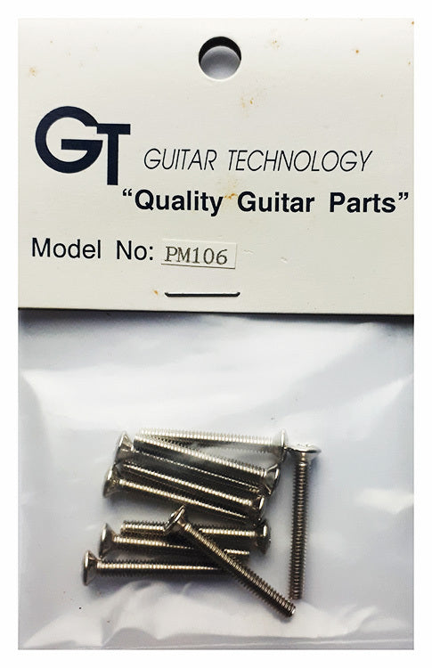 GT Machined Screw Oval Head Nickel Finish 2.75mm x 23mm Pack of 10