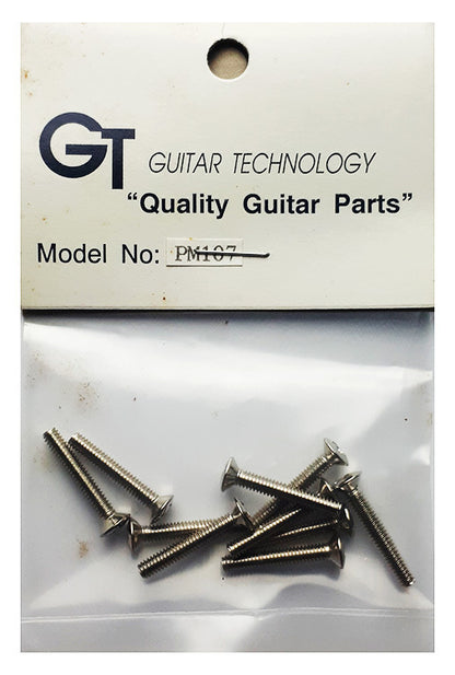 GT Machined Oval Head Screw Nickel Finish 2.75mm x 18mm Pack of 10