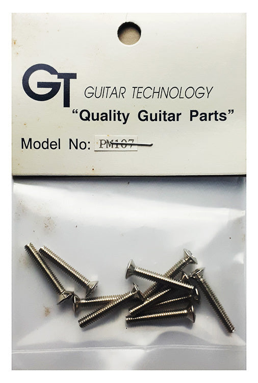 GT Machined Oval Head Screw Nickel Finish 2.75mm x 18mm Pack of 10