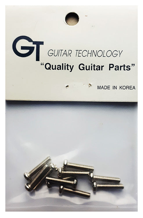GT Machined Round Head Screws, Nickel Finish, 2.7mm x 13.5mm, Pack of 10