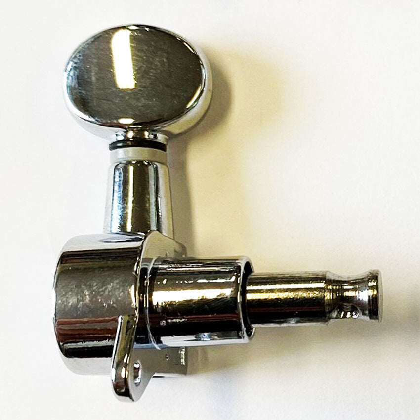GT Ukulele Sealed Tuning Machines Chrome Finish with Round Buttons (Set of 4)