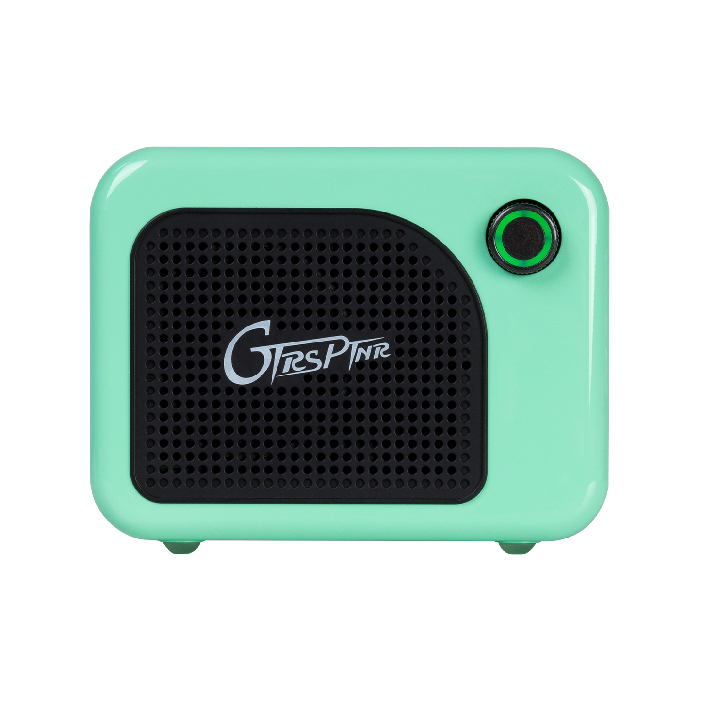 Mooer 5W GTRS PTNR Mini Bluetooth Amplifier - Green, Rechargeable, 2000 mAh Battery, USB-C Charging, 2.2” Speaker, 7 Hours Playtime