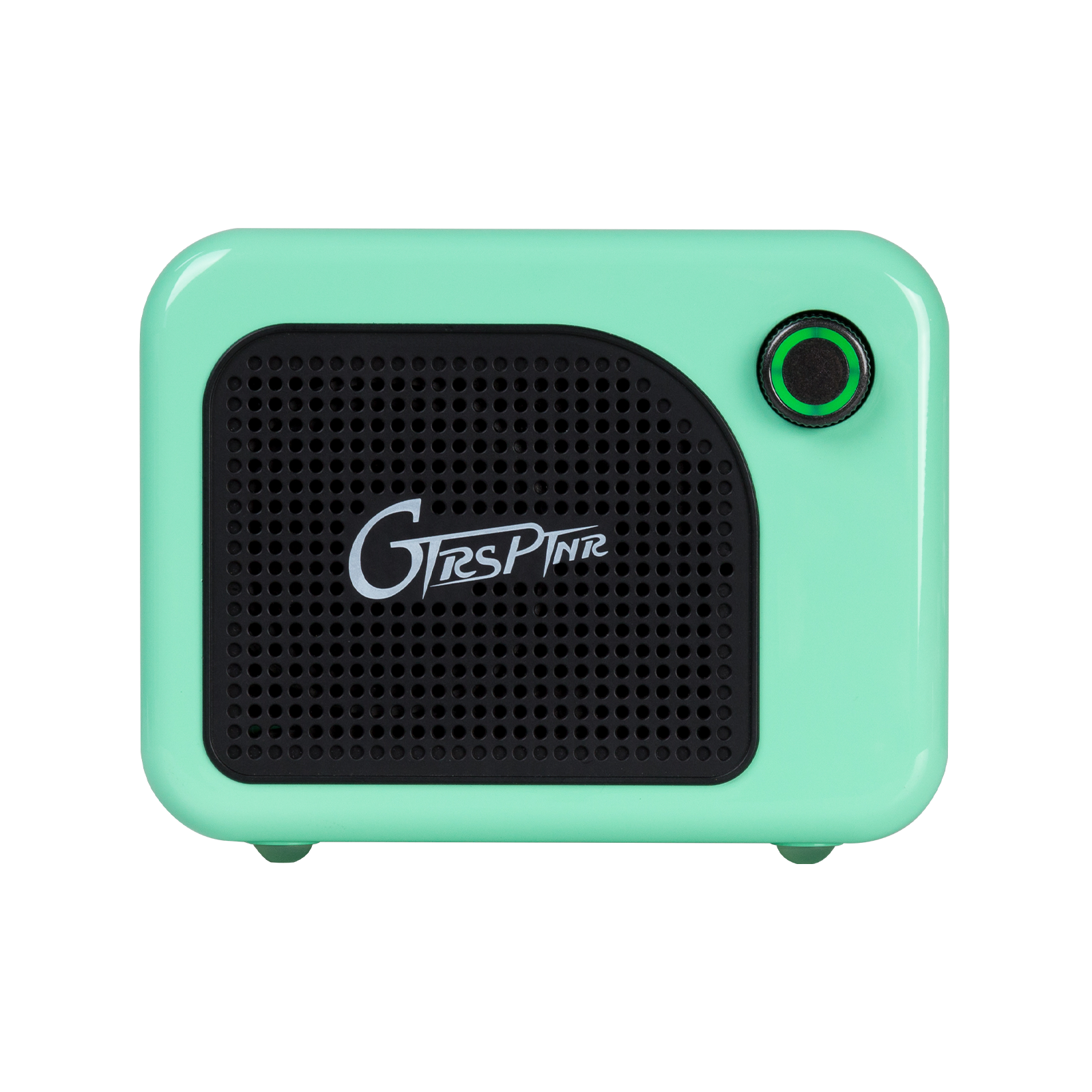 Mooer 5W GTRS PTNR Mini Bluetooth Amplifier - Green, Rechargeable, 2000 mAh Battery, USB-C Charging, 2.2” Speaker, 7 Hours Playtime