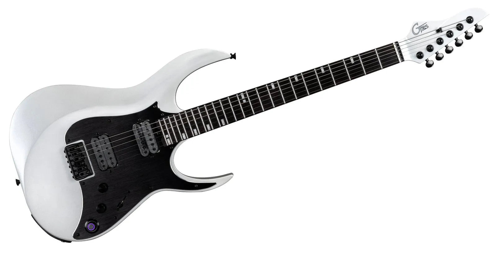 Mooer GTRS M800 Intelligent Electric Guitar Pearl White with Alder Body and Roasted Maple Neck — view 2