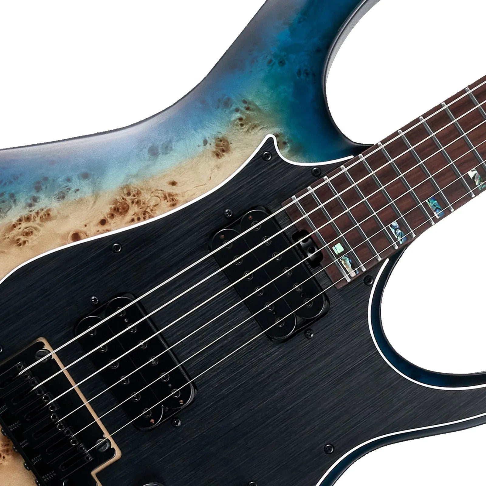 Mooer GTRS M810 Intelligent Electric Guitar Blue Burst — view 3