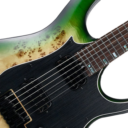 Mooer GTRS M810 Intelligent Electric Guitar Green Burst — view 3