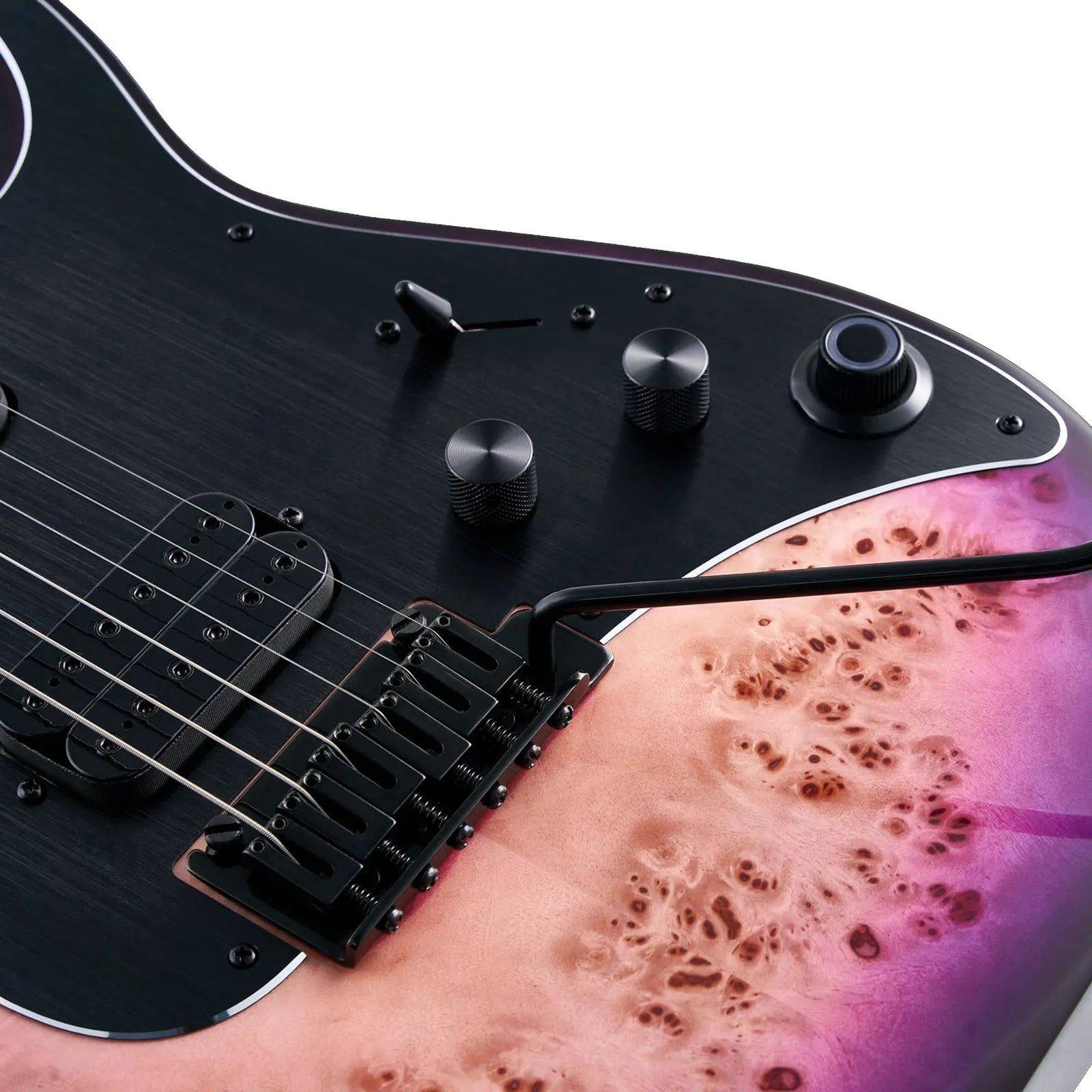 Mooer GTRS M810 Intelligent Electric Guitar Purple Burst — view 4