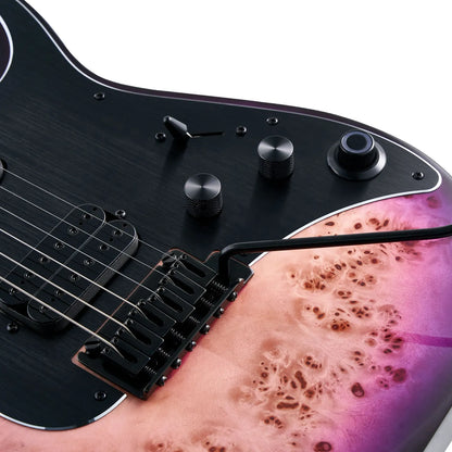 Mooer GTRS M810 Intelligent Electric Guitar Purple Burst — view 4
