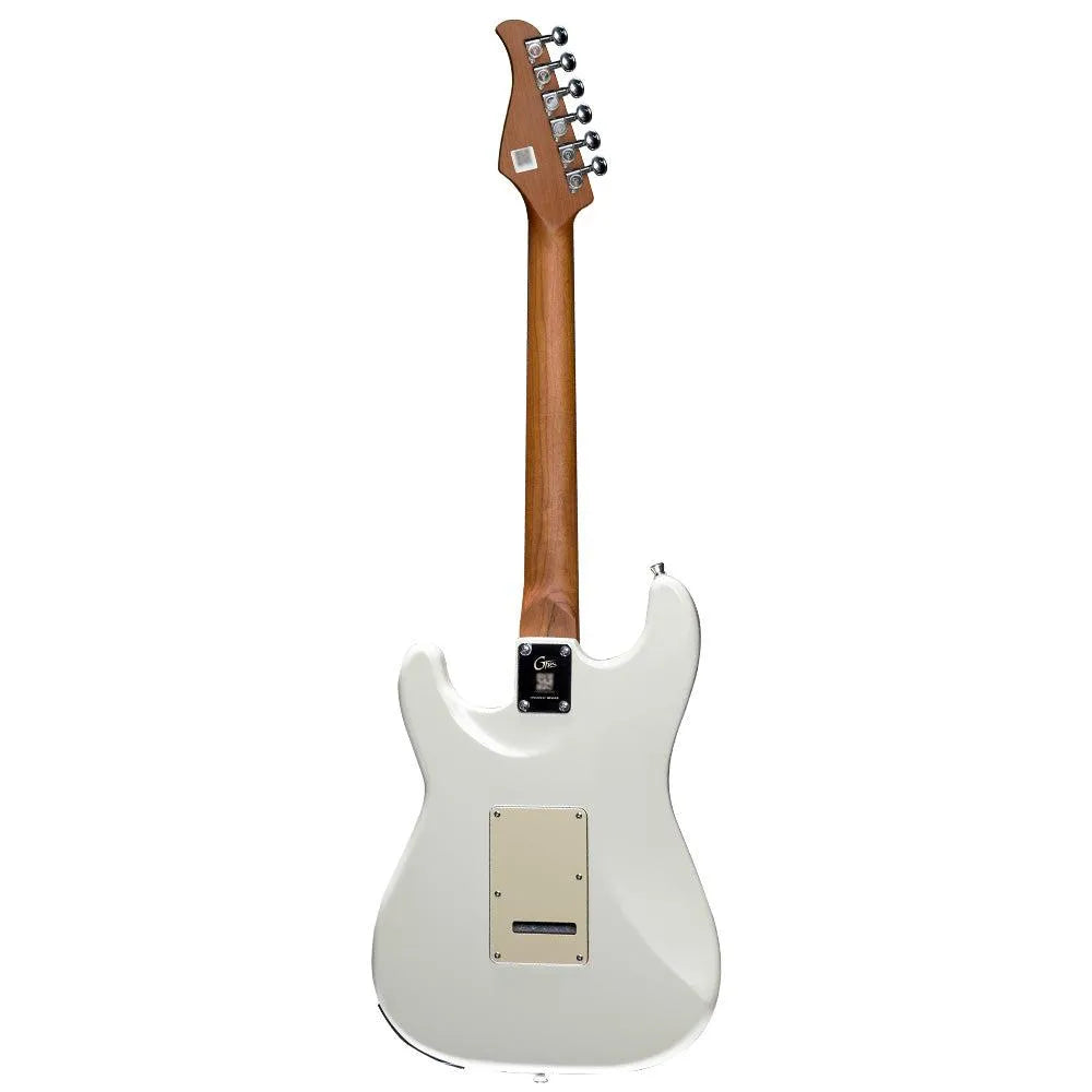 Mooer GTRS S801 Intelligent Electric Guitar Vintage White with Digital Features and Roasted Maple Neck — view 2