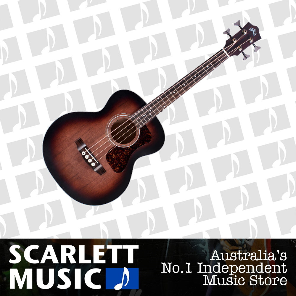 Guild Jumbo Junior Acoustic Bass Guitar Antique Sunburst — view 2