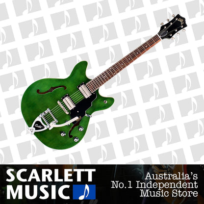 Guild Starfire I DC Semi Hollow Body Electric Guitar Emerald Green — view 2
