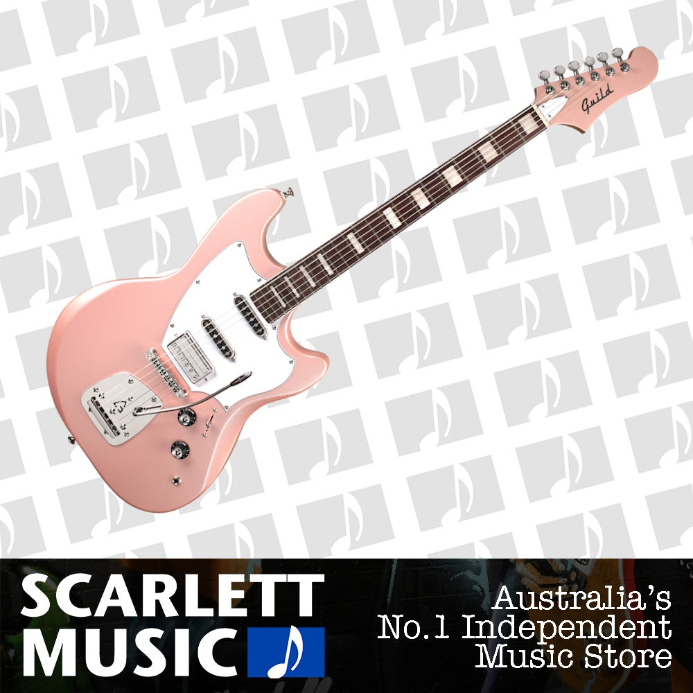 Guild Surfliner Deluxe Electric Guitar Rose Quartz Metallic — view 2