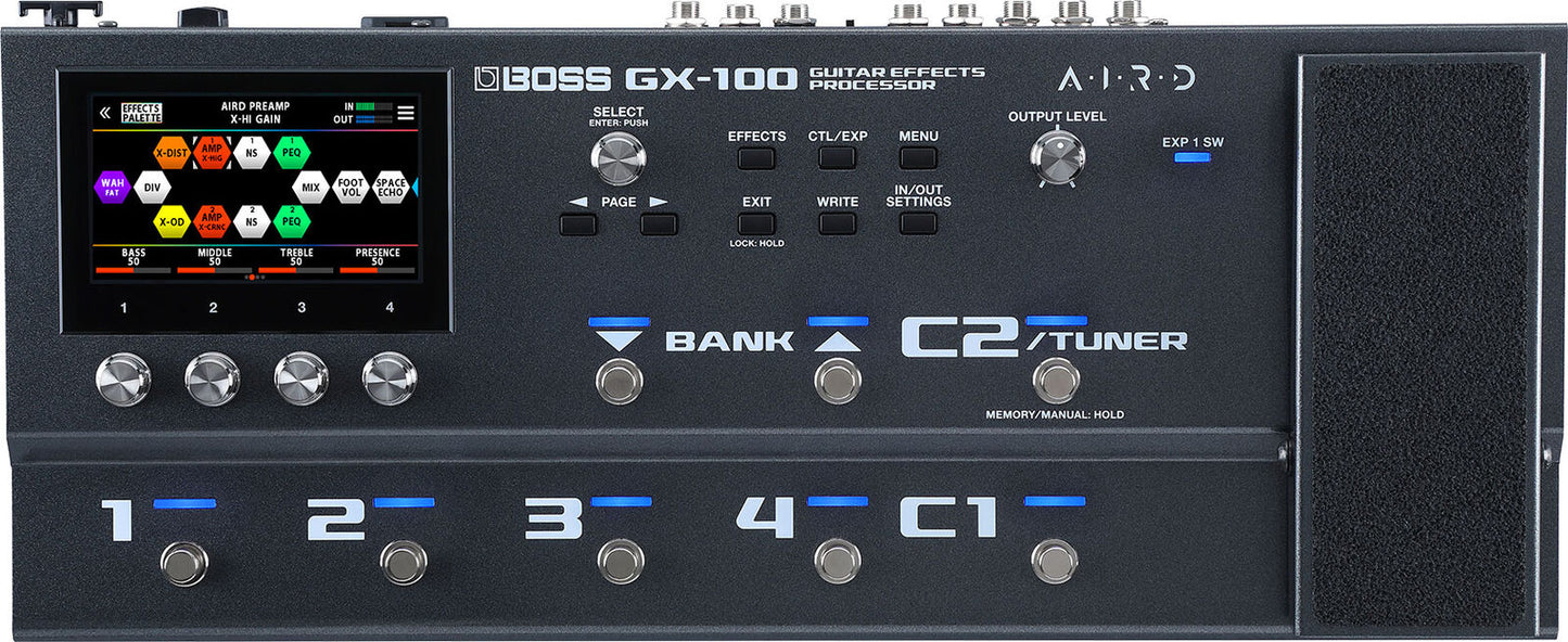 BOSS GX-100 Guitar Multi Effects Processor - 23 AIRD Amps, 150+ Effects, Intuitive Touchscreen Design — view 2