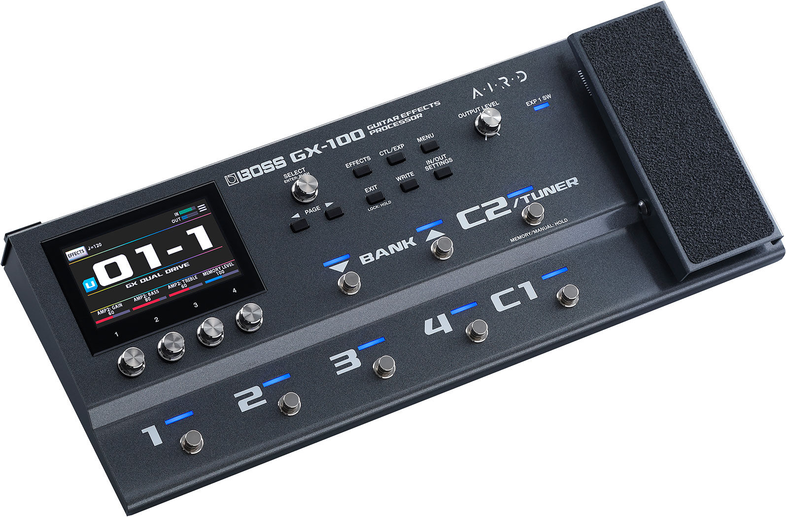 BOSS GX-100 Guitar Multi Effects Processor - 23 AIRD Amps, 150+ Effects, Intuitive Touchscreen Design — view 3