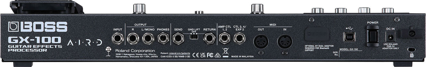 BOSS GX-100 Guitar Multi Effects Processor - 23 AIRD Amps, 150+ Effects, Intuitive Touchscreen Design — view 4