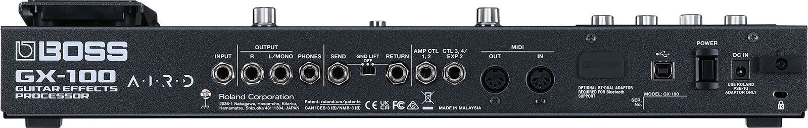 BOSS GX-100 Guitar Multi Effects Processor - 23 AIRD Amps, 150+ Effects, Intuitive Touchscreen Design — view 4