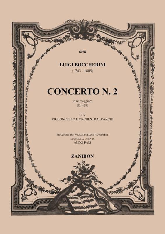 Concerto No 2 In D Major G479 Cello/Piano (Softcover Book)