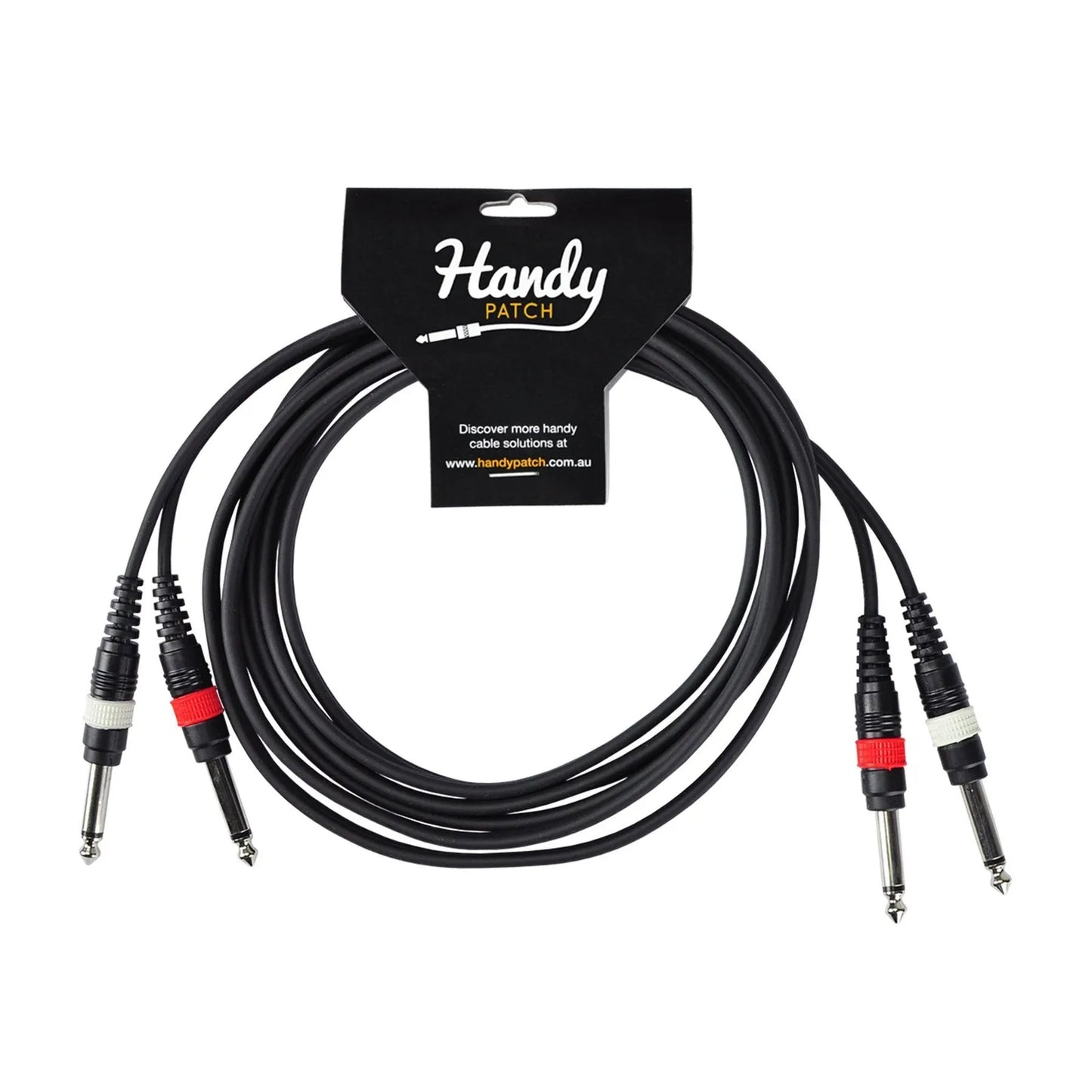 Handy Patch Dual Male 1/4" Mono to Dual Male 1/4" Mono Cable 3m