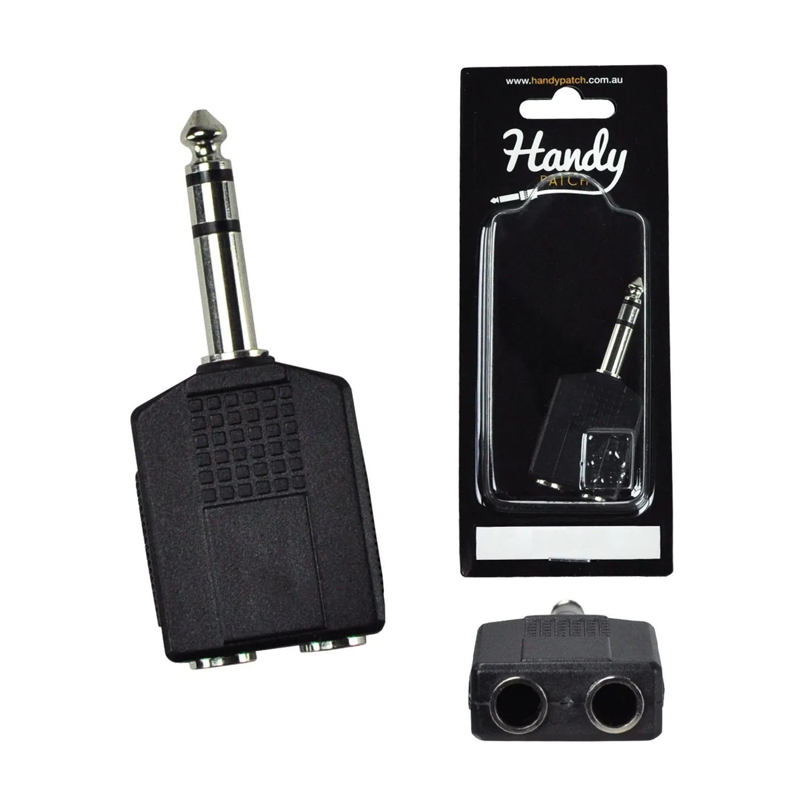 Handy Patch 2 Female Mono to Male Stereo Phono Adaptor — view 2