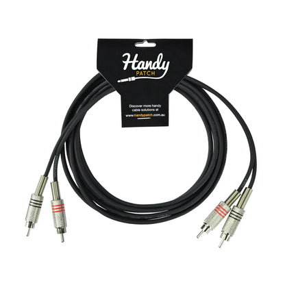 Handy Patch Male Stereo RCA to Male Stereo RCA Cable - 3m
