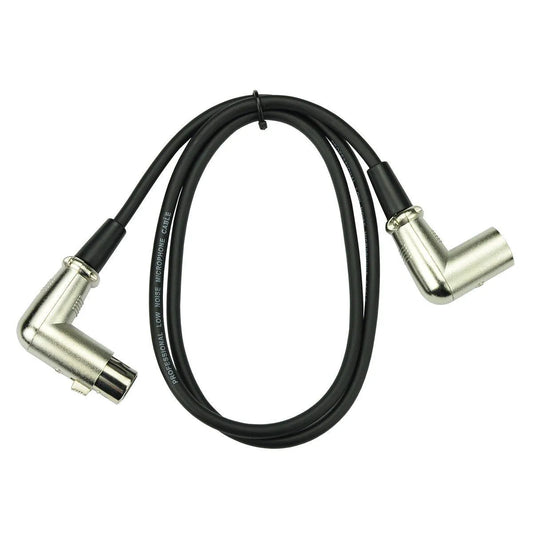 Handy Patch Right Angled Male to Female XLR Cable 1m