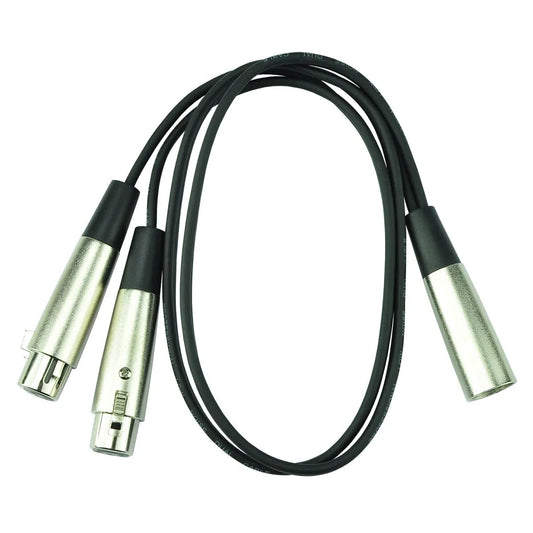 Handy Patch H-MX-2FX1 1m Male XLR to Two Female XLR Cable