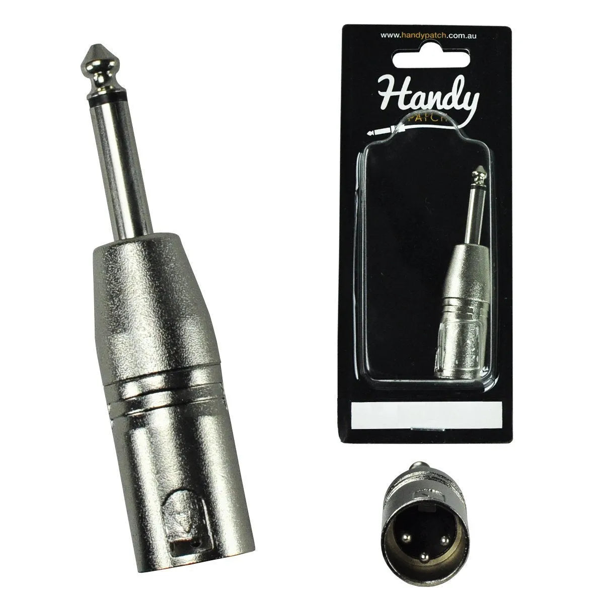 Handy Patch Male XLR to Male Phono Adaptor Connector H-MX-MP