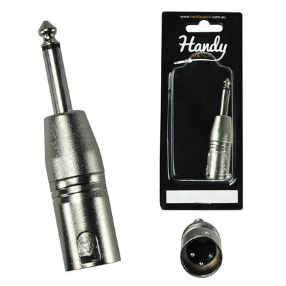 Handy Patch Male XLR to Male Phono Adaptor Connector H-MX-MP