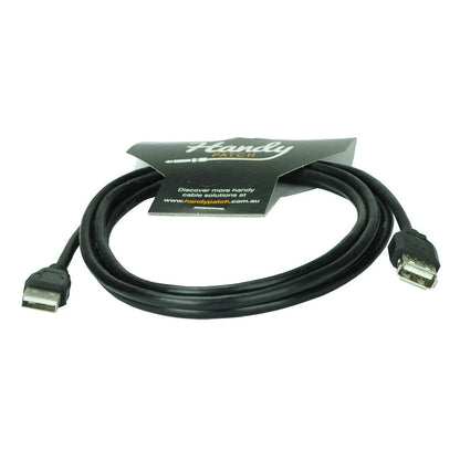 Handy Patch H-UEX-1.8 USB Extension Cable 1.8m A Male to A Female Double Shielded Type 2.0 — view 2